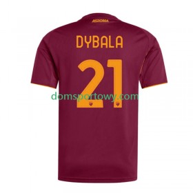 Koszulka AS Roma Dybala 21 Domowe Koszulki Piłkarskie 2025-2026 Krótki Rękaw